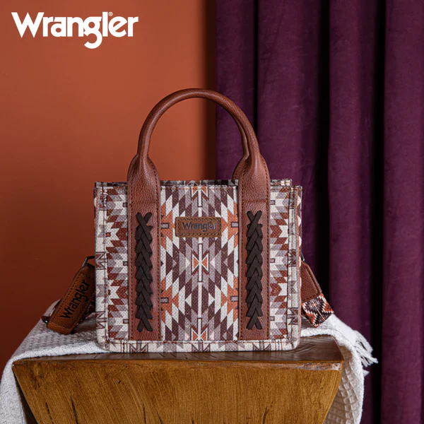 Wrangler Southwest Pattern Dual Sided Mini Print Tote/Crossbody - Image 4