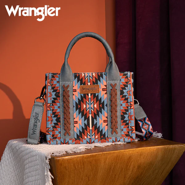 Wrangler Southwest Pattern Dual Sided Mini Print Tote/Crossbody - Image 5