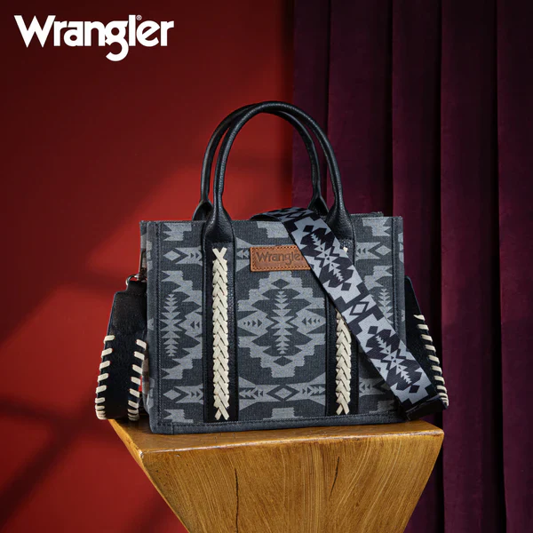 Wrangler Southwest Pattern Dual Sided Print Tote/Crossbody - Image 5
