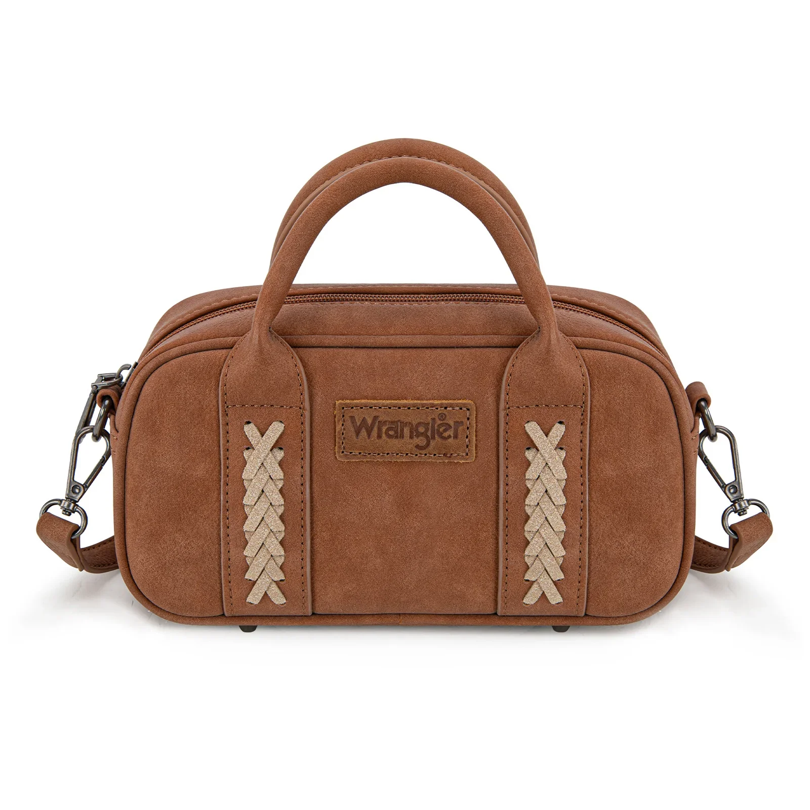 Wrangler Whipstitch Mini Satchel Crossbody Bag- Multiple Colours