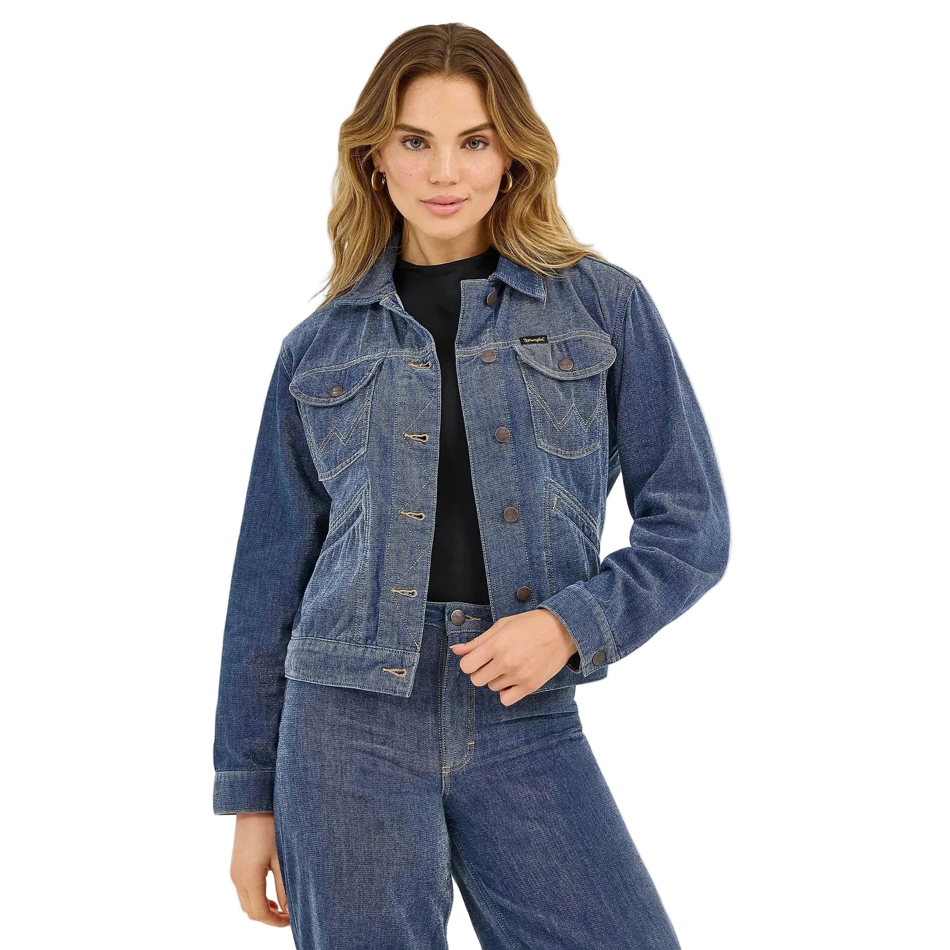 Wrangler Women's Airy Denim Jacket - Blue - Image 2
