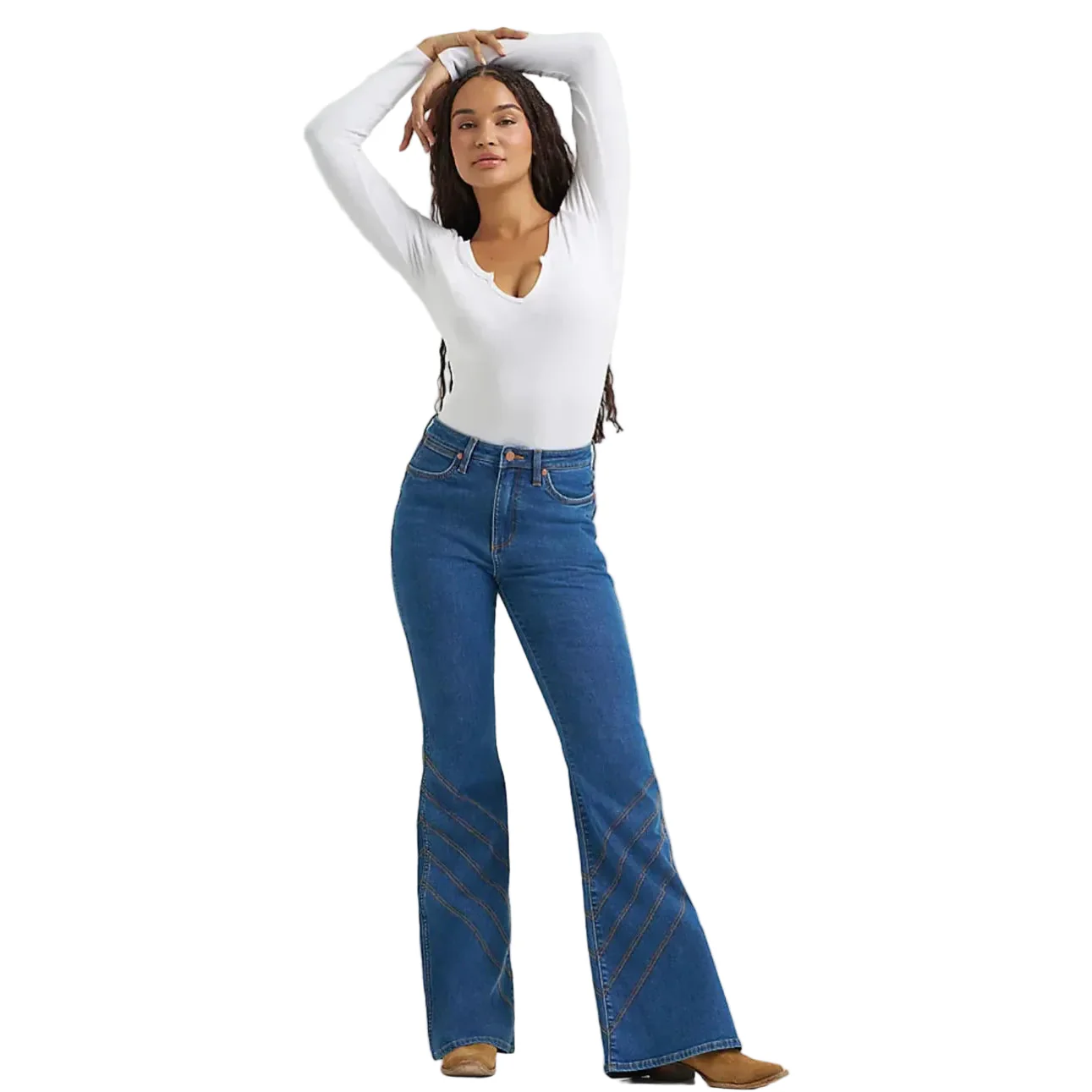 Wrangler Women's Fierce Flare Jean - Carolina