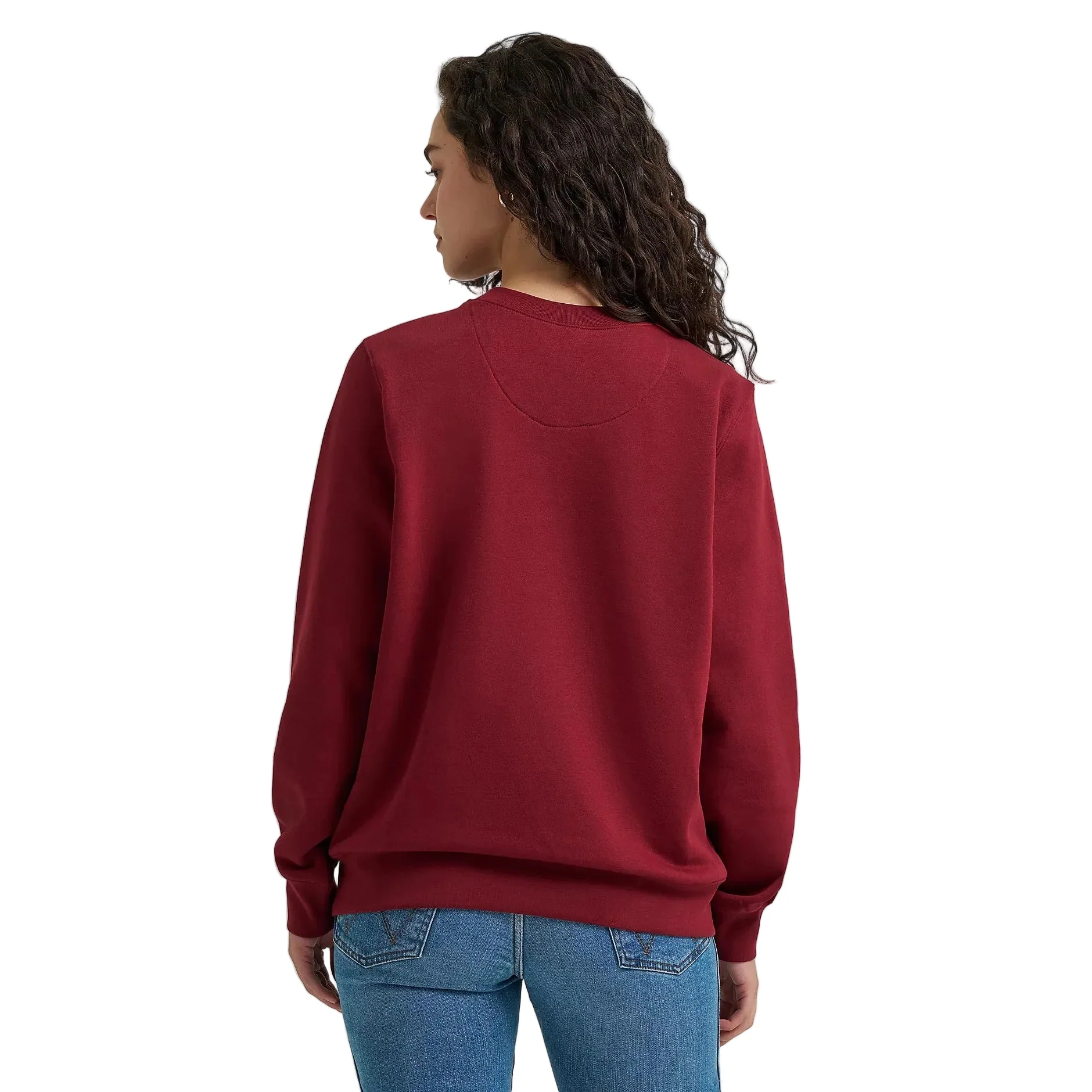 Wrangler Women's Graphic Crew Long Sleeve Sweatshirt - Cabernet - Image 2
