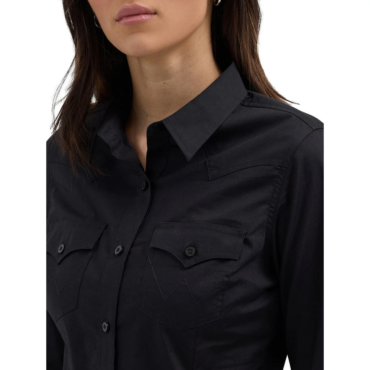 Wrangler Women's Long Sleeve Shirt - Black - Image 3