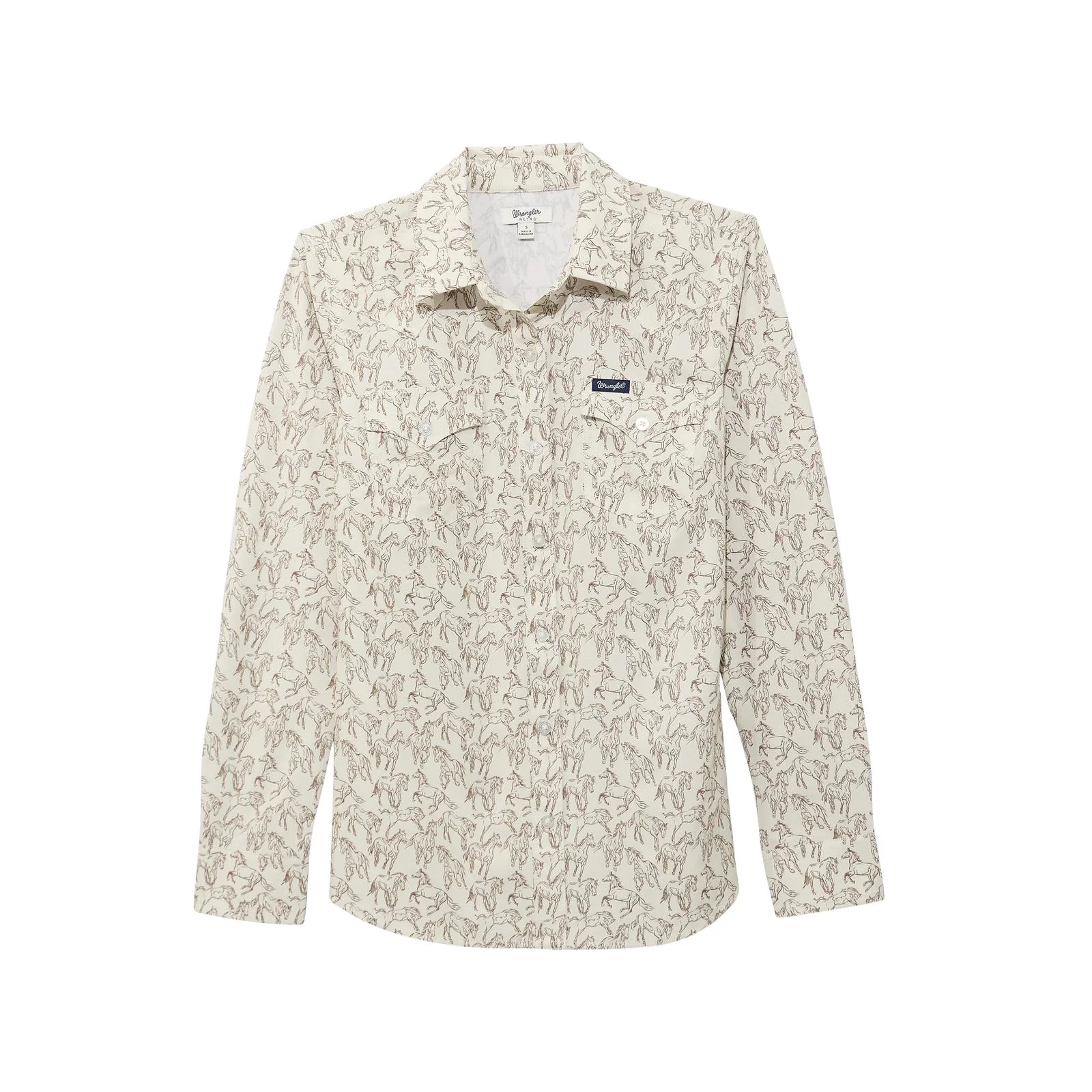Wrangler Women's Performance Aria Long Sleeve Shirt - White