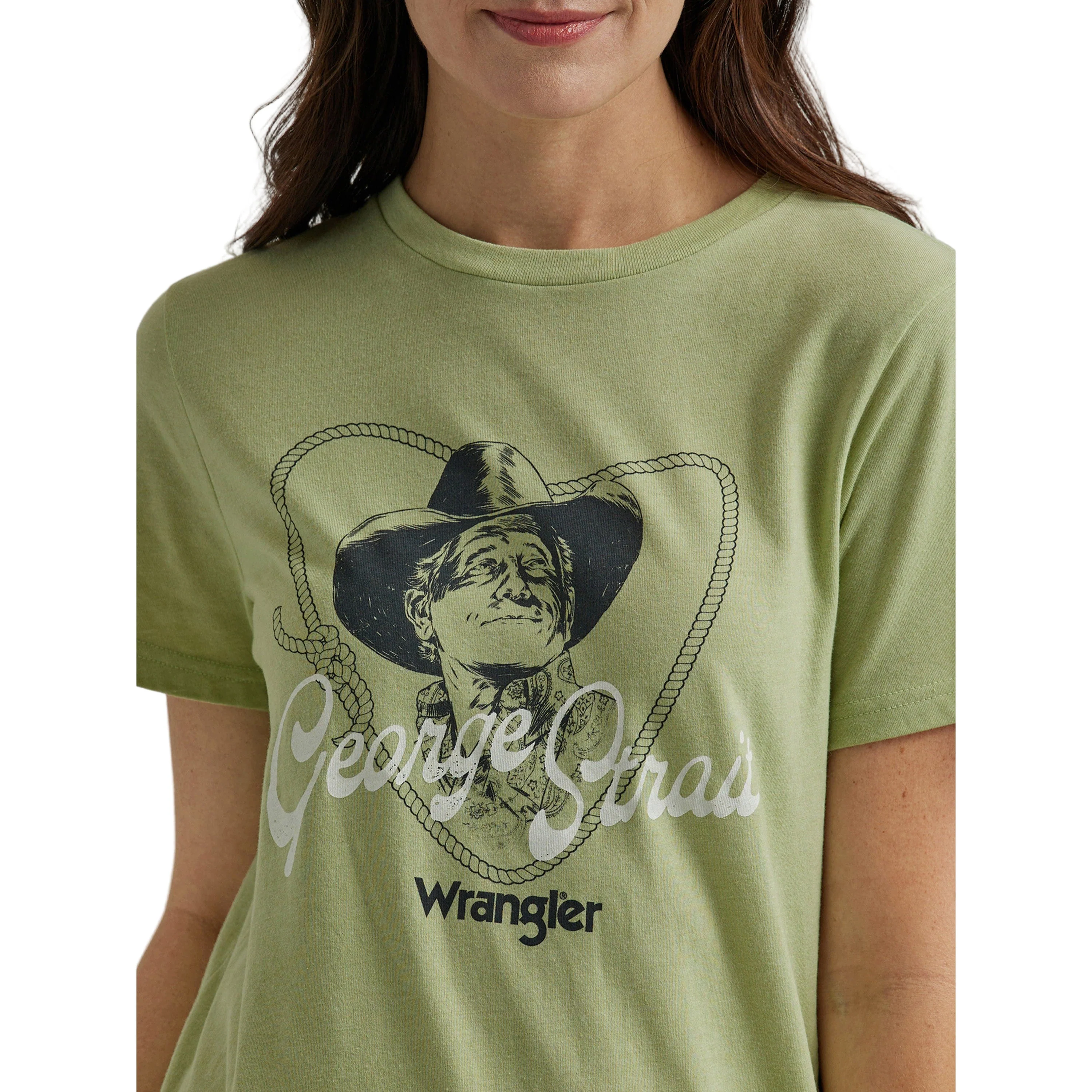 Wrangler Women's George Strait Graphic Tee - Olive - Image 2