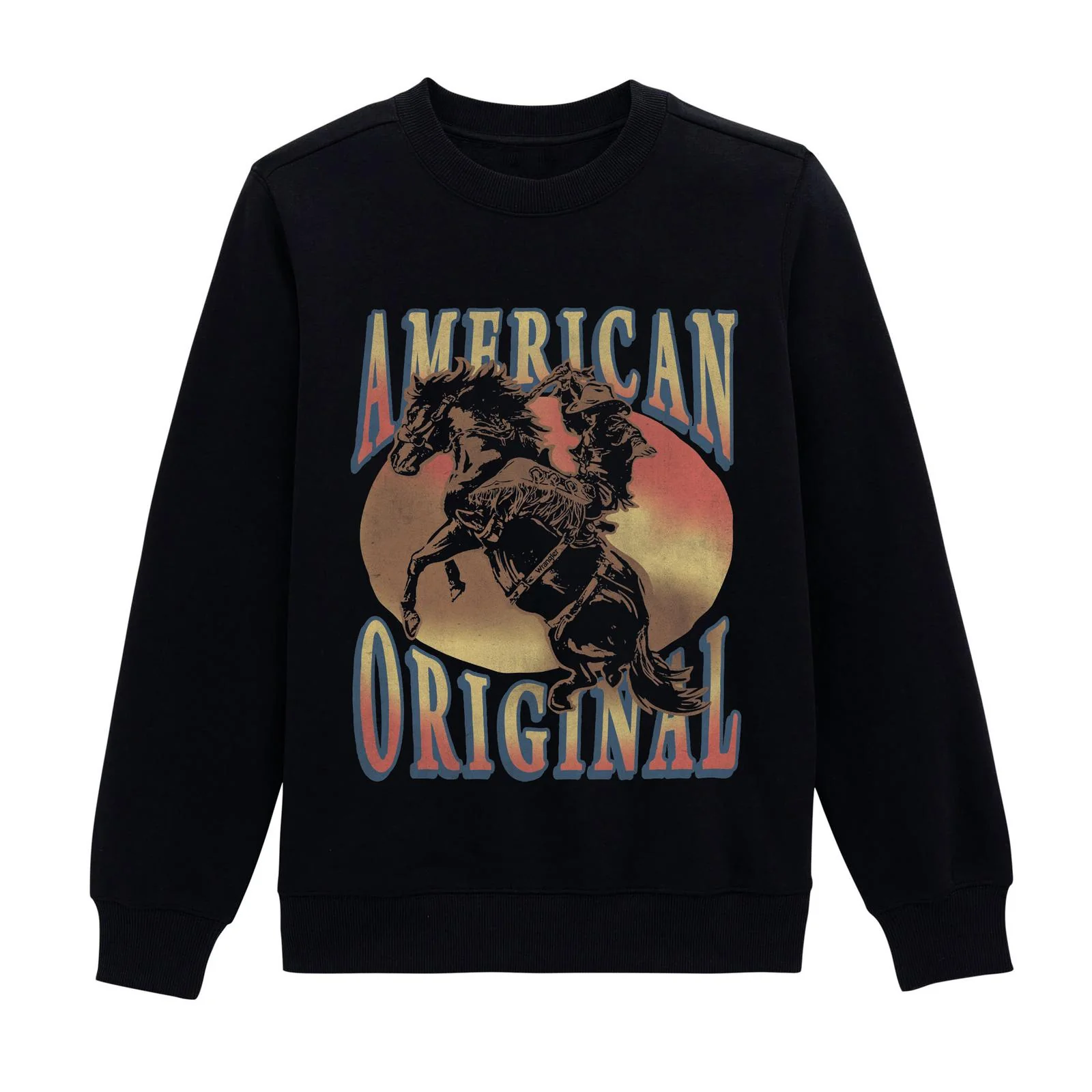 Wrangler Women's Retro® Crew Original Long Sleeve Fleece Top - Black Beauty