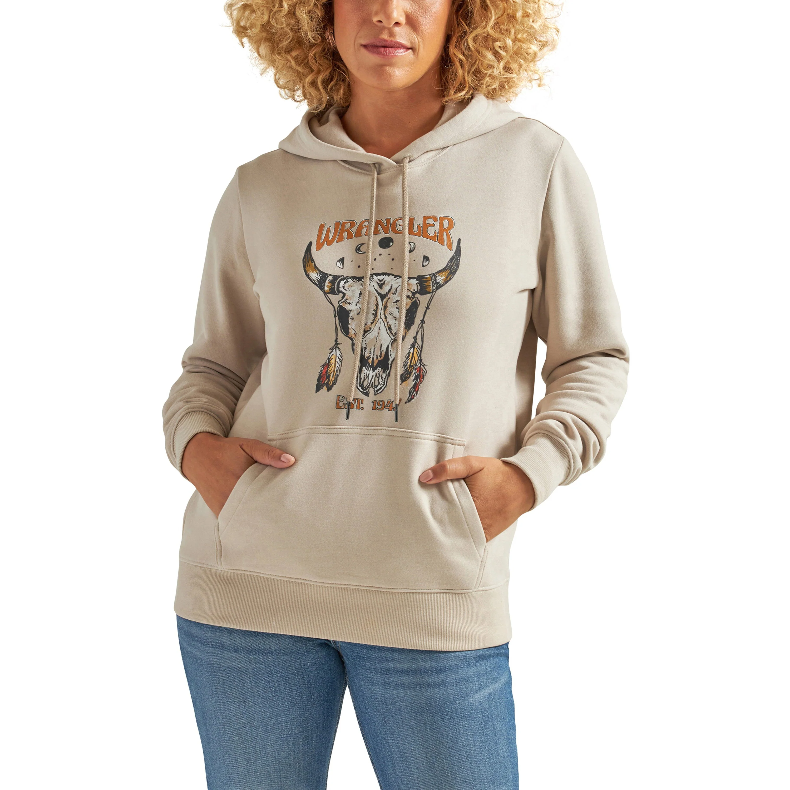 Wrangler Women's Retro Hoodie - Sand - Image 2