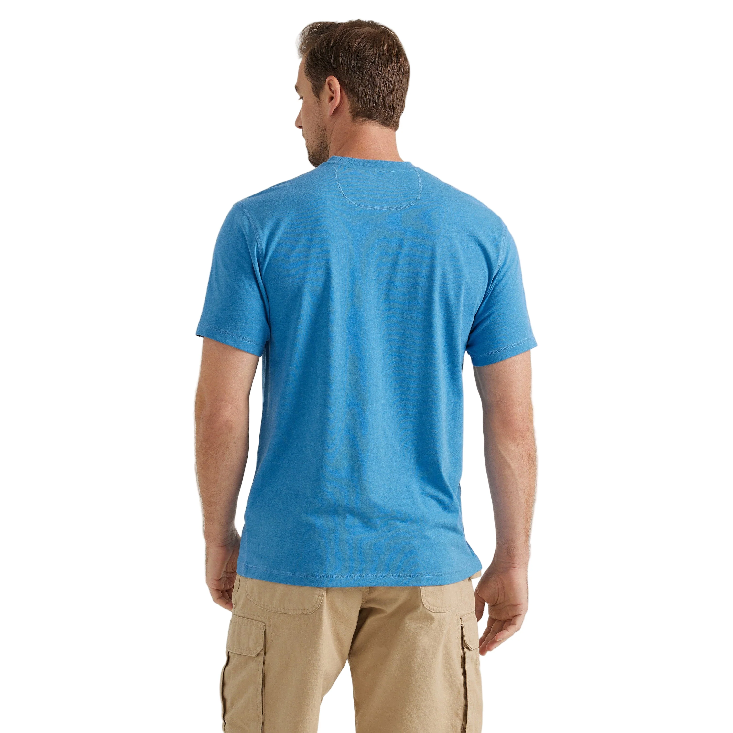 Wrangler Men's Riggs Short Sleeve Performance Tee - Blue - Image 2