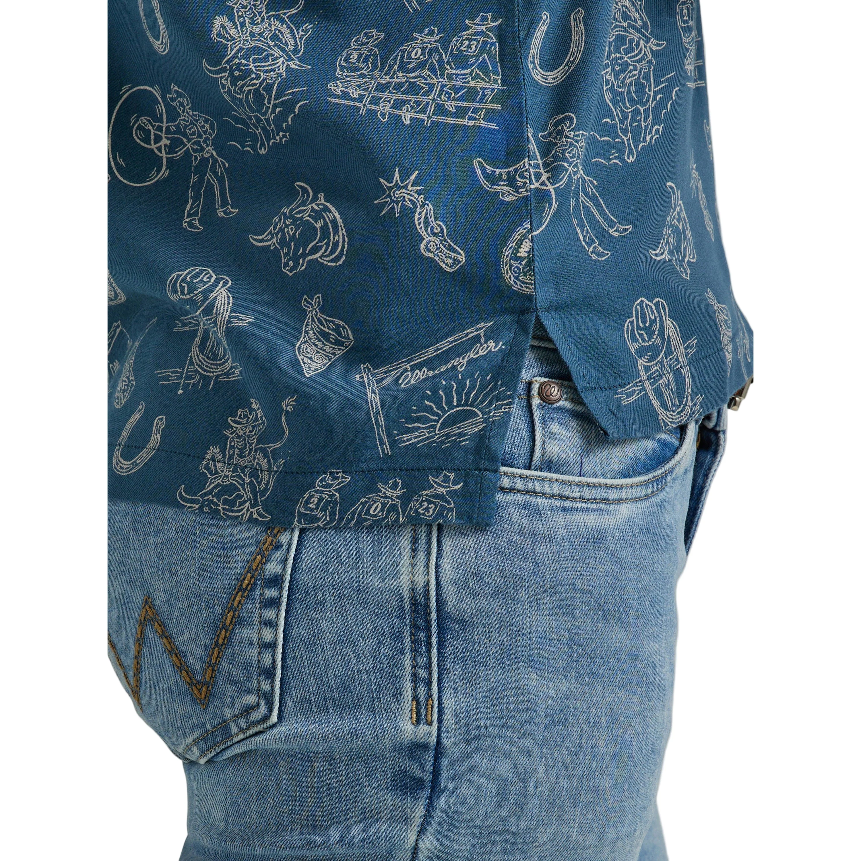 Wrangler Women's Short Sleeve Top - Coconut Floral Cream - Image 4