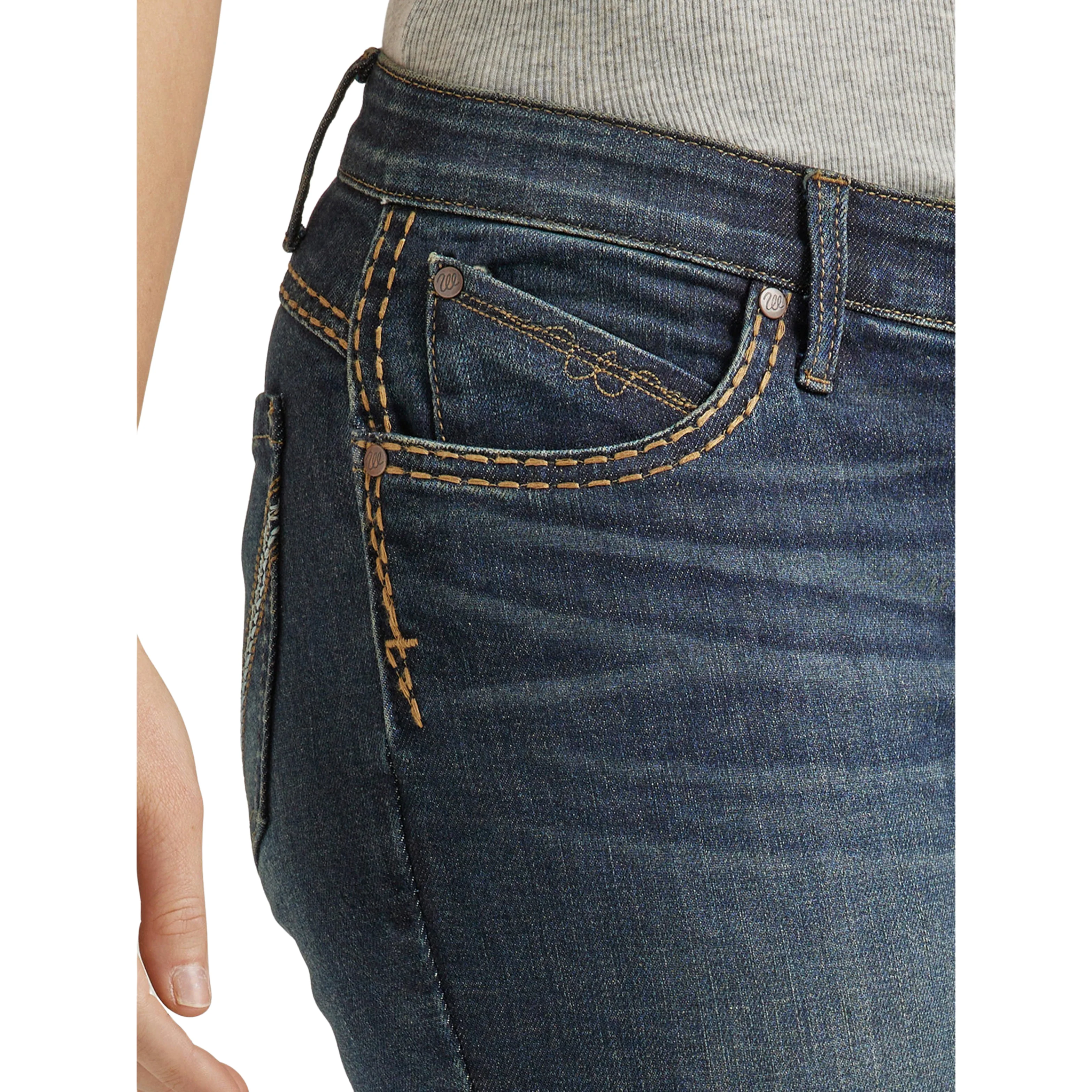 Wrangler Women's Ultimate Riding Shiloh Low Rise Bootcut Jeans - Della - Image 4