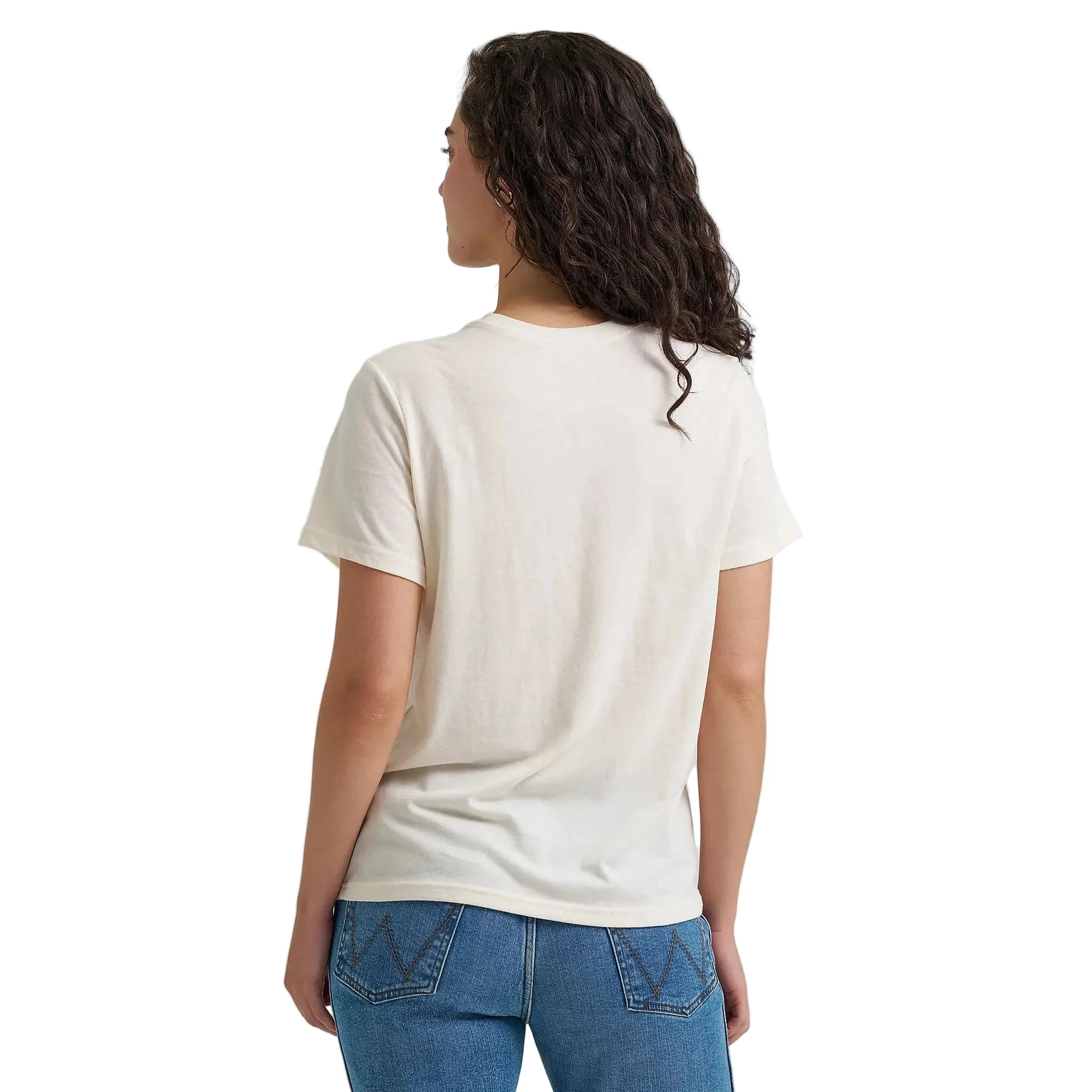 Wrangler Women's Western Graphic Short Sleeve Tee Shirt - Whisper White - Image 2