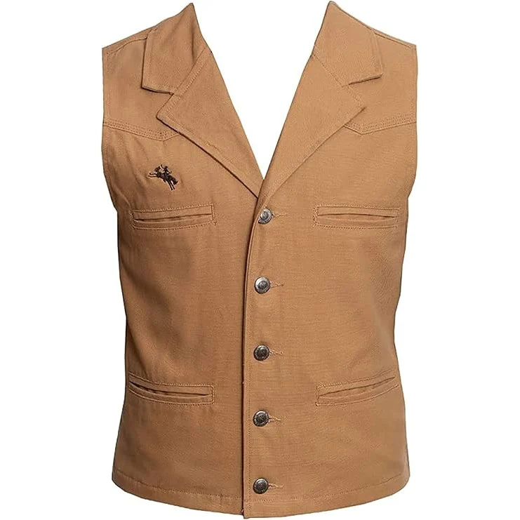 Wyoming Traders Men's  Bronco Canvas Vest - Image 5