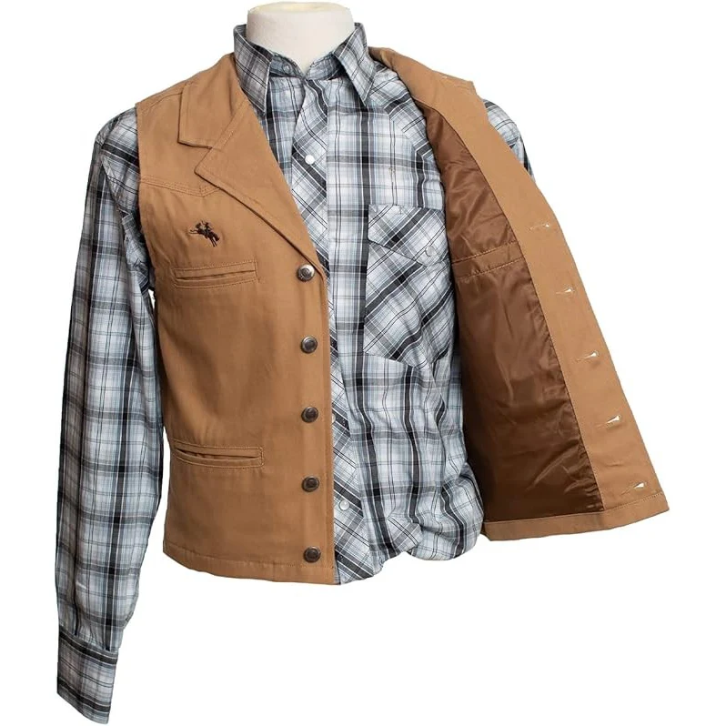 Wyoming Traders Men's  Bronco Canvas Vest - Image 7