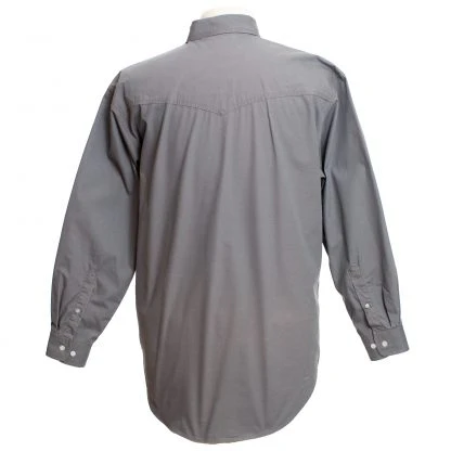 Wyoming Trader Men's Twill Grey Shirt - Image 2