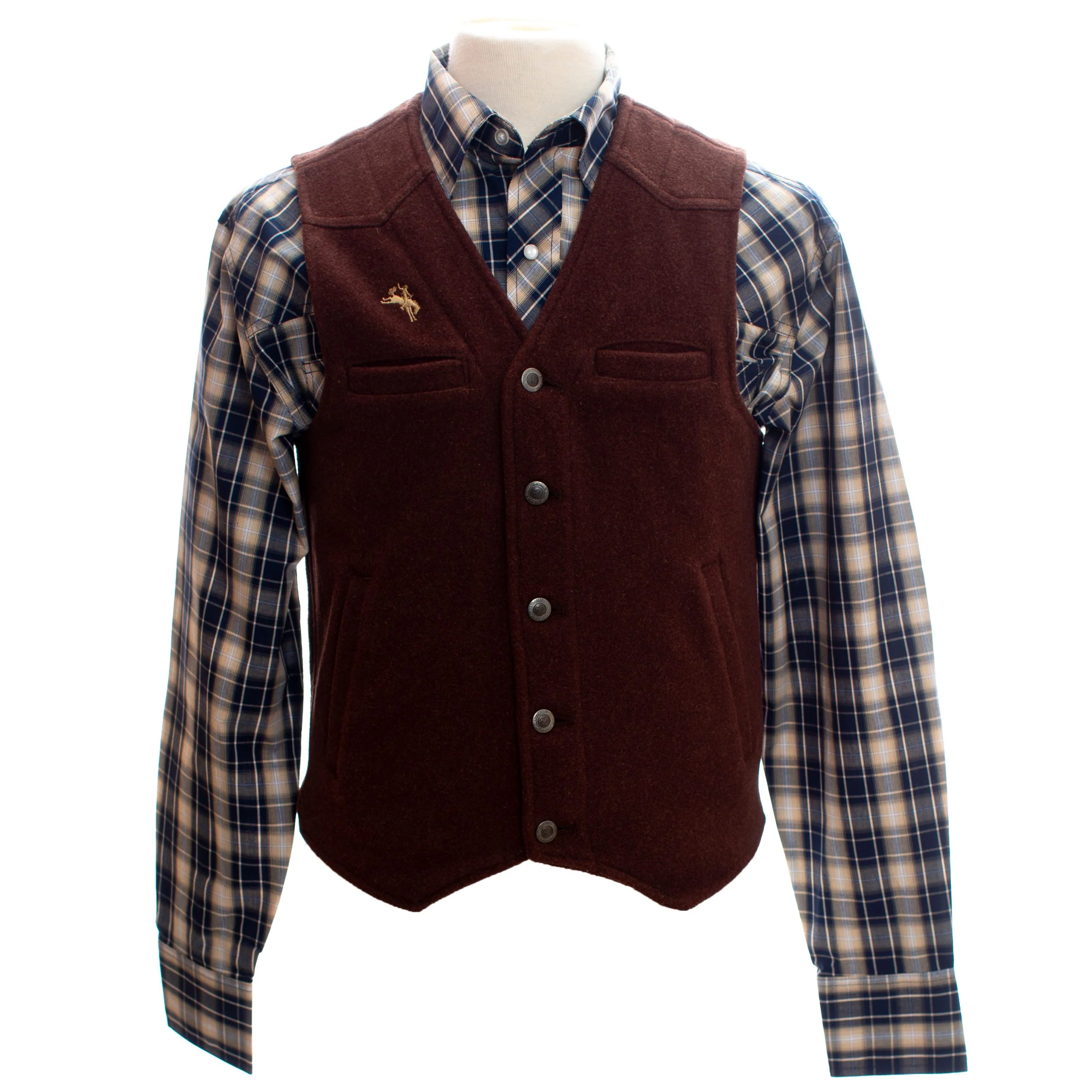Wyoming Traders Wyoming 100% Wool Vest - Assorted Colours - Image 3
