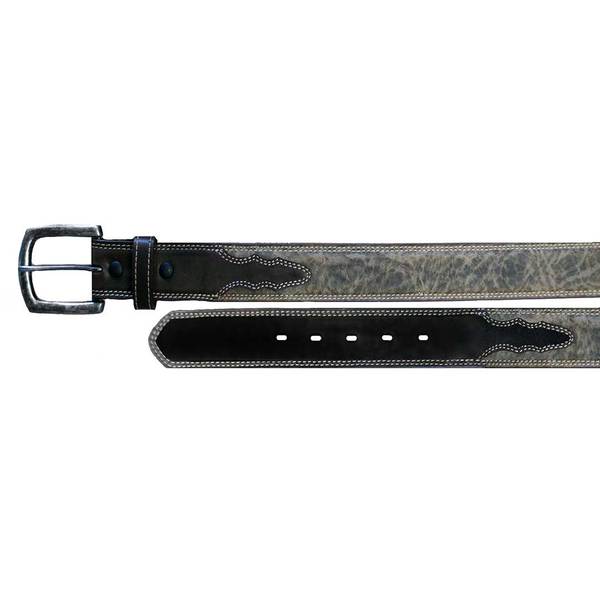 Twisted X Belt - Grey Elephant Stamp w/Black Billet
