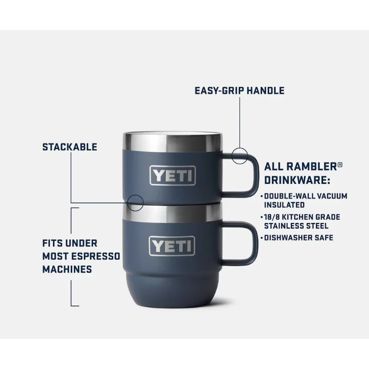 Yeti Rambler 177ml Stackable Mugs - Wild Vine Red - Image 4