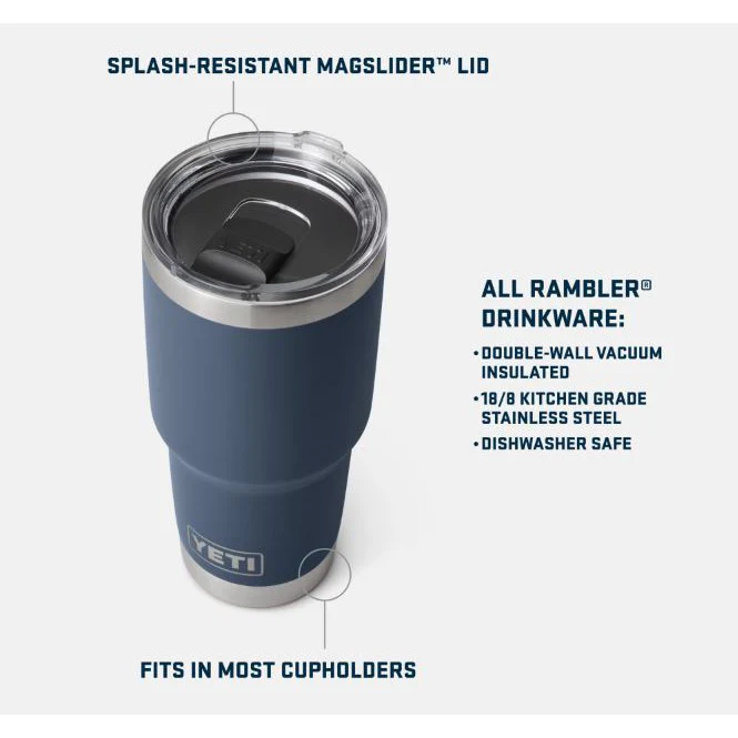 Yeti Rambler 887ml Tumbler w/Magslider Lid - Tropical Pink - Image 3